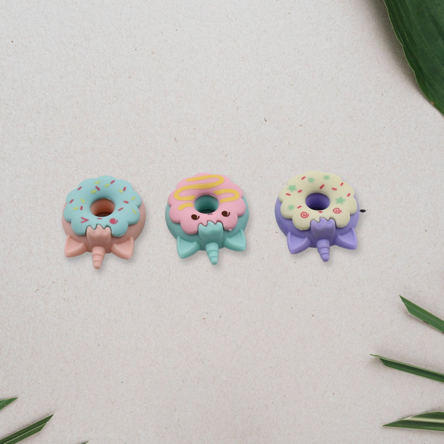4573 Tree Small Sized Cartoon Themed Non-Toxic Donut Erasers, School Stationery | for Kids - Boys & Girls | Birthday Gift |Return Gift (3pc Set) 4573 Tree Small Sized Cartoon Themed Non-Toxic Donut Erasers, School Stationery | for Kids - Boys & Girls | Birthday Gift |Return Gift (3pc Set)